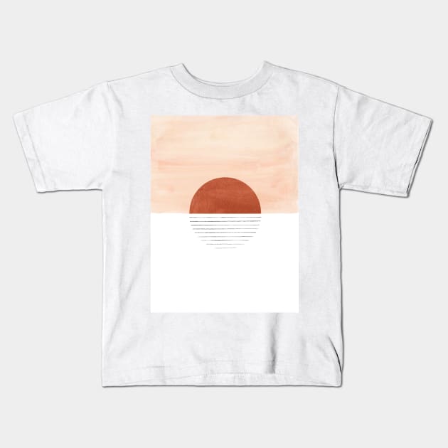 Abstract circle Kids T-Shirt by WhalesWay